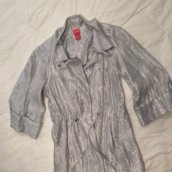 DuJour fun silvery tone jacket - Picture 1 of 3